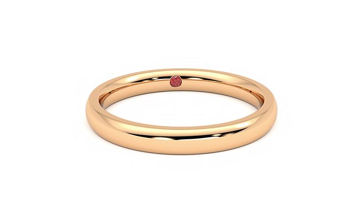 Taylor & Hart Beech Wedding Ring 360 degree image 1