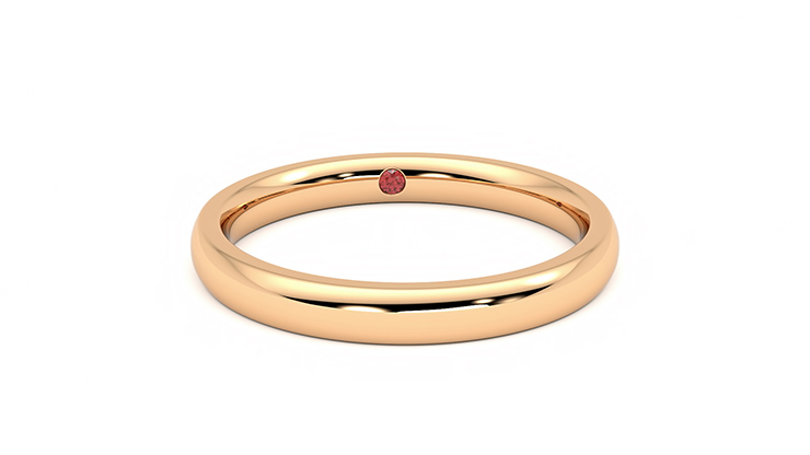 Taylor & Hart Beech Wedding Ring 360 degree image 1
