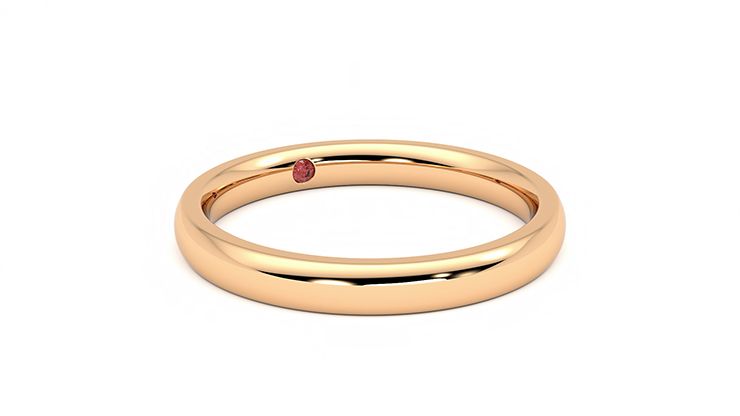 Taylor & Hart Beech Wedding Ring 360 degree image 4