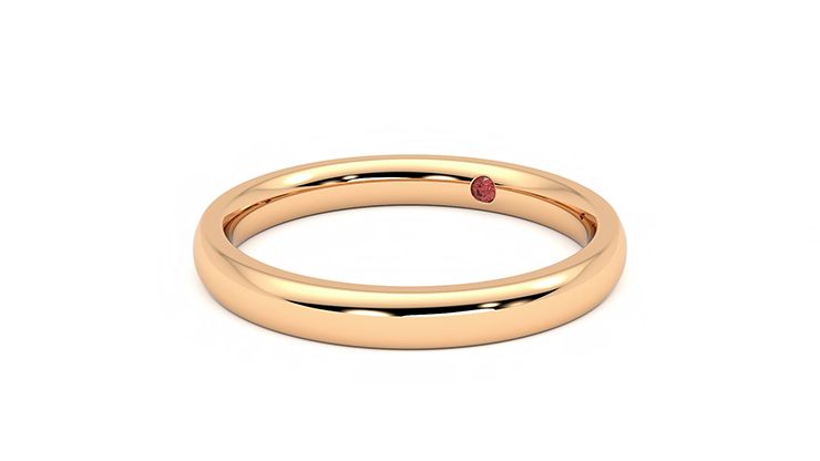 Taylor & Hart Beech Wedding Ring 360 degree image 24