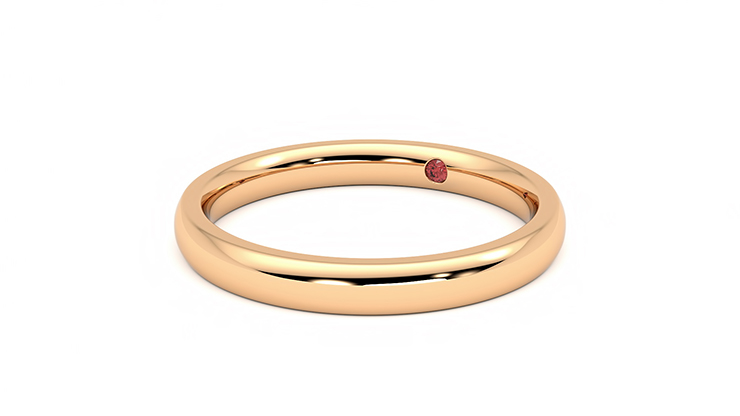 Taylor & Hart Beech Wedding Ring 360 degree image 24