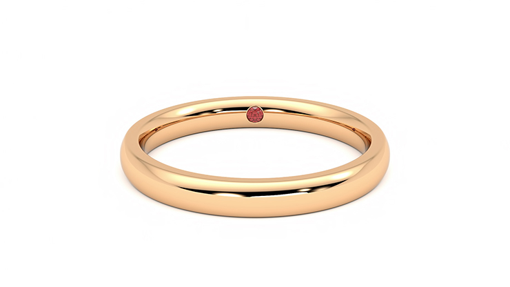 Taylor & Hart Beech Wedding Ring 360 degree image 29
