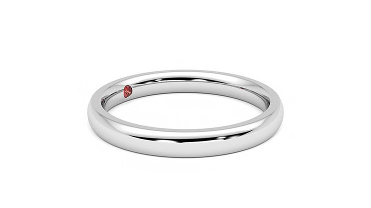 Taylor & Hart Beech Wedding Ring 360 degree image 6