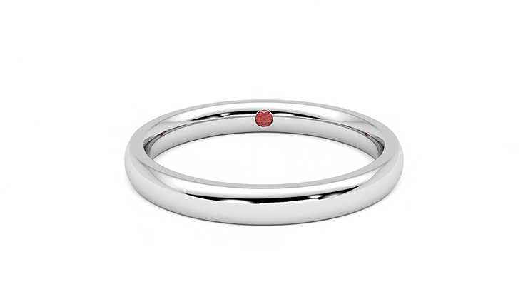 Taylor & Hart Beech Wedding Ring 360 degree image 29