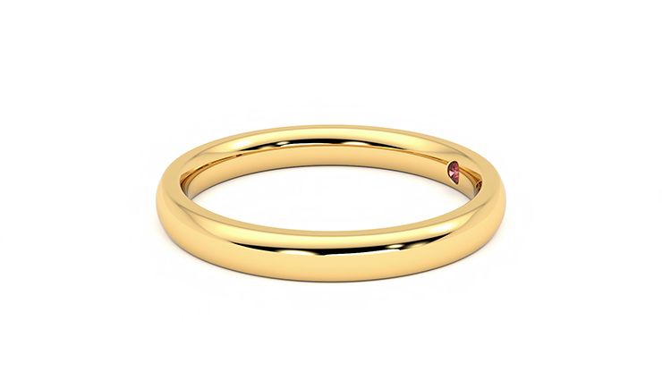 Taylor & Hart Beech Wedding Ring 360 degree image 21