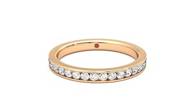 Taylor & Hart Begonia Wedding Ring 360 degree image 1