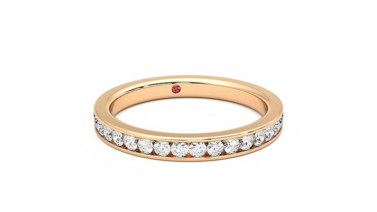 Taylor & Hart Begonia Wedding Ring 360 degree image 3