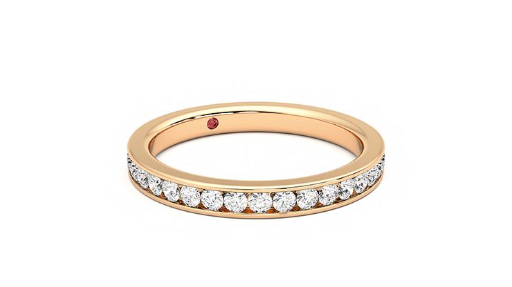 Taylor & Hart Begonia Wedding Ring 360 degree image 5