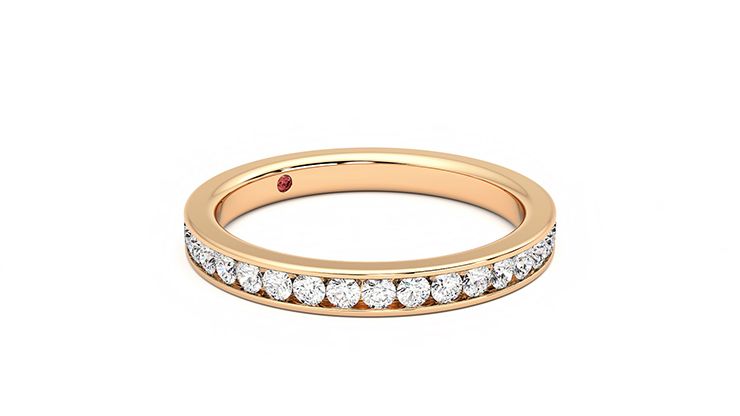 Taylor & Hart Begonia Wedding Ring 360 degree image 6