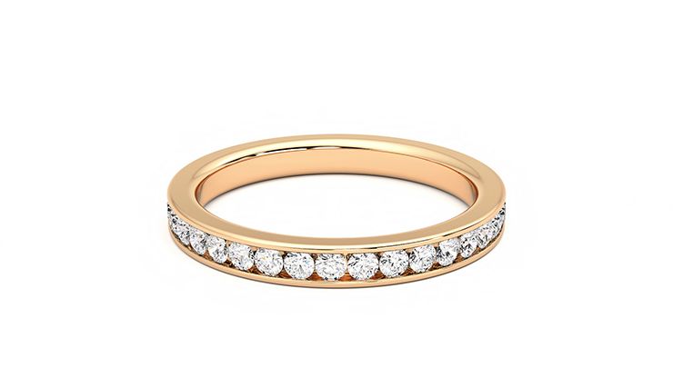 Taylor & Hart Begonia Wedding Ring 360 degree image 18