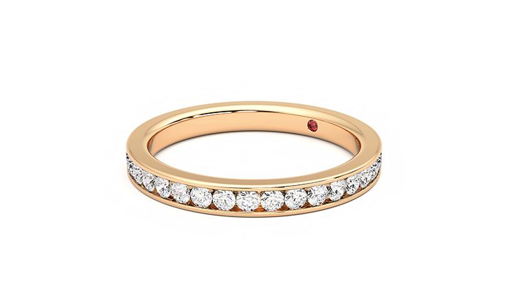 Taylor & Hart Begonia Wedding Ring 360 degree image 24