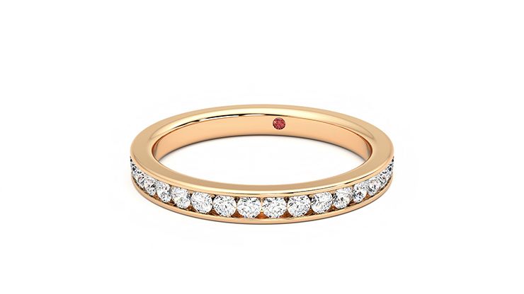 Taylor & Hart Begonia Wedding Ring 360 degree image 27