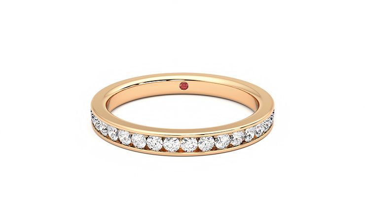 Taylor & Hart Begonia Wedding Ring 360 degree image 29