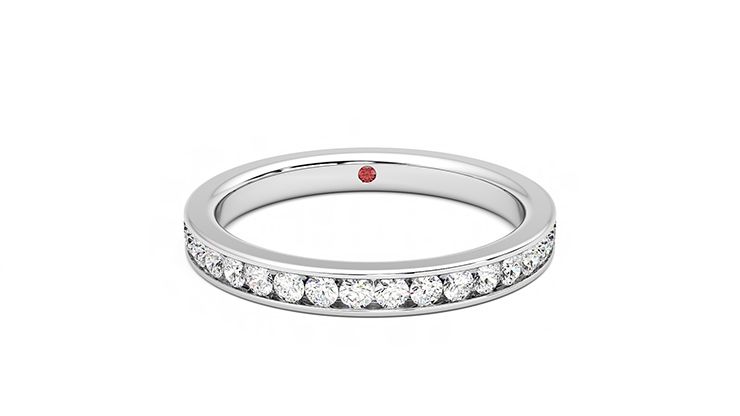 Taylor & Hart Begonia Wedding Ring 360 degree image 1