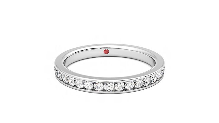 Taylor & Hart Begonia Wedding Ring 360 degree image 2