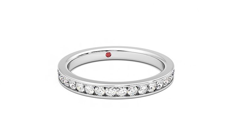 Taylor & Hart Begonia Wedding Ring 360 degree image 3