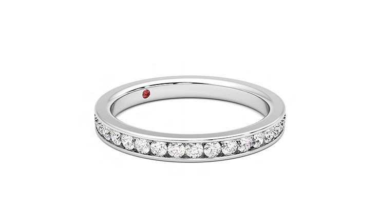 Taylor & Hart Begonia Wedding Ring 360 degree image 6