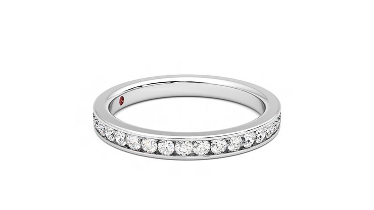 Taylor & Hart Begonia Wedding Ring 360 degree image 8