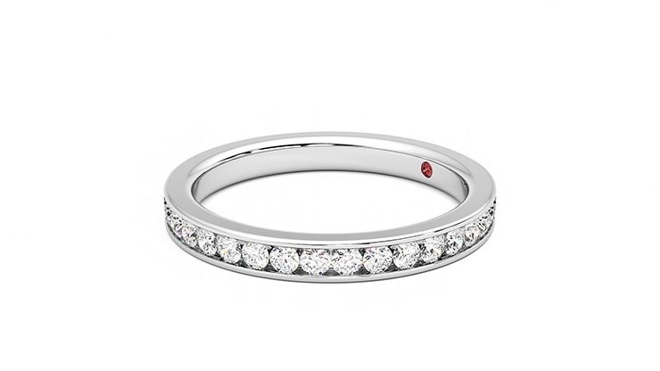 Taylor & Hart Begonia Wedding Ring 360 degree image 23
