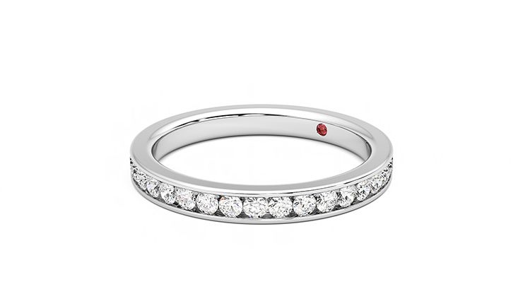 Taylor & Hart Begonia Wedding Ring 360 degree image 24