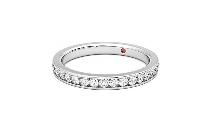 Taylor & Hart Begonia Wedding Ring 360 degree image 25