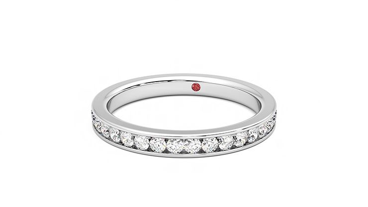 Taylor & Hart Begonia Wedding Ring 360 degree image 27