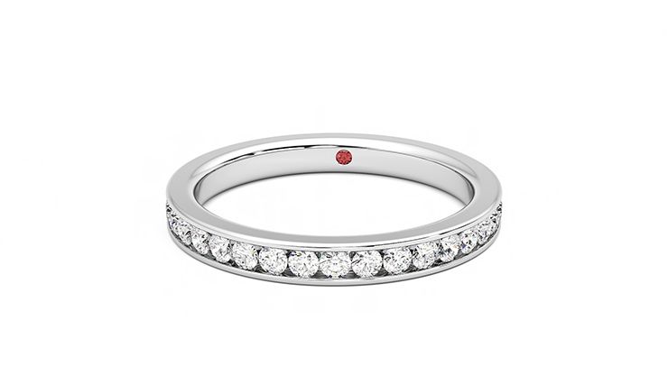Taylor & Hart Begonia Wedding Ring 360 degree image 28