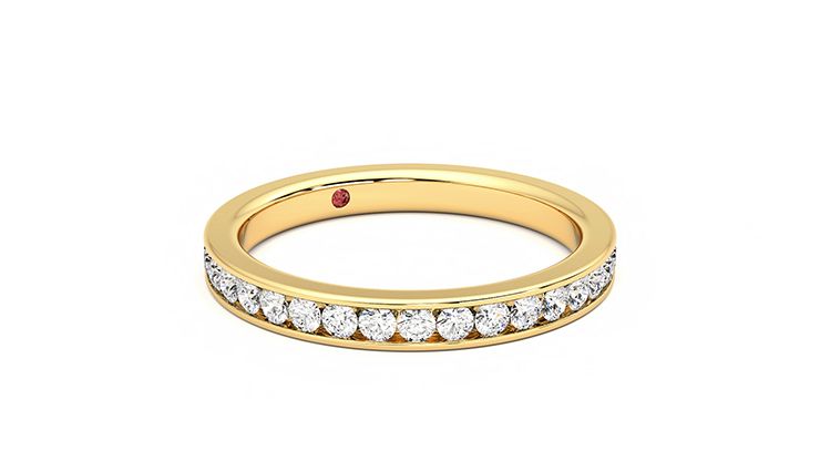 Taylor & Hart Begonia Wedding Ring 360 degree image 5