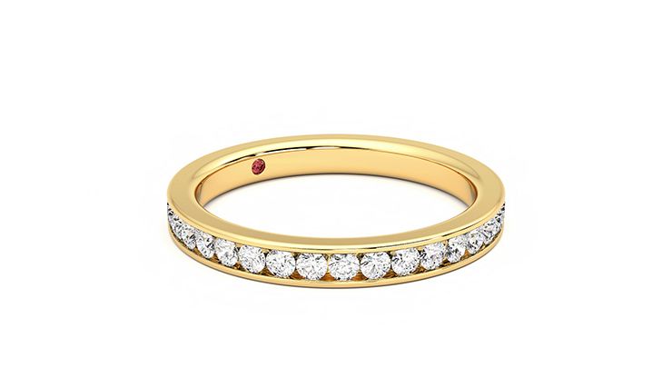 Taylor & Hart Begonia Wedding Ring 360 degree image 6