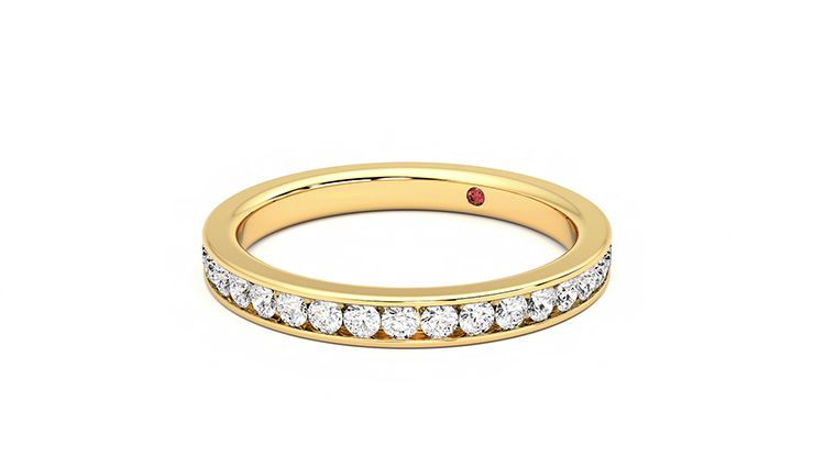 Taylor & Hart Begonia Wedding Ring 360 degree image 25