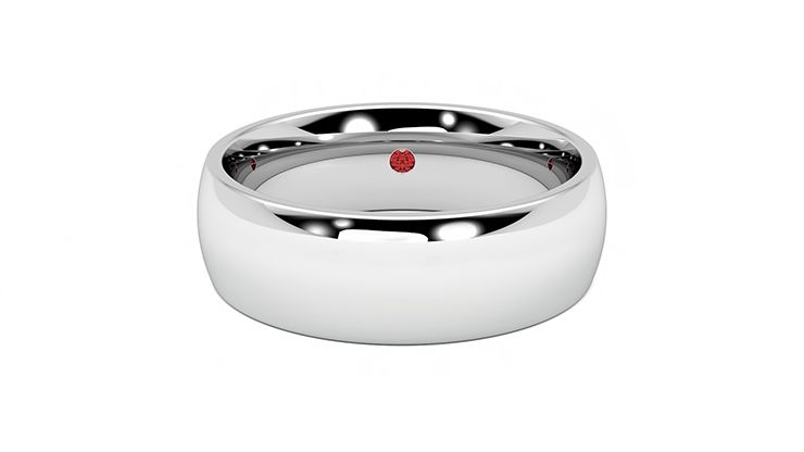 Taylor & Hart Birch Wedding Ring 360 degree image 0