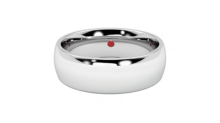 Taylor & Hart Birch Wedding Ring 360 degree image 29