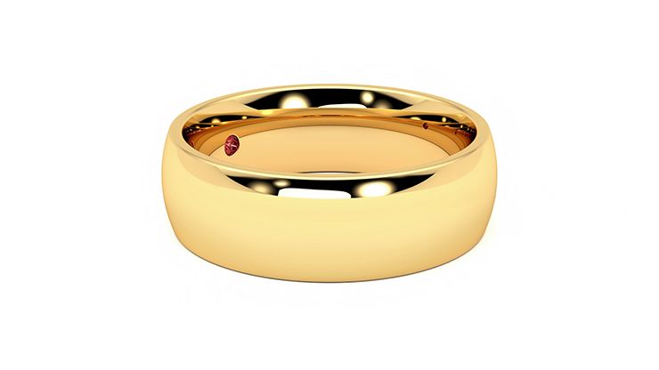Taylor & Hart Birch Wedding Ring 360 degree image 7