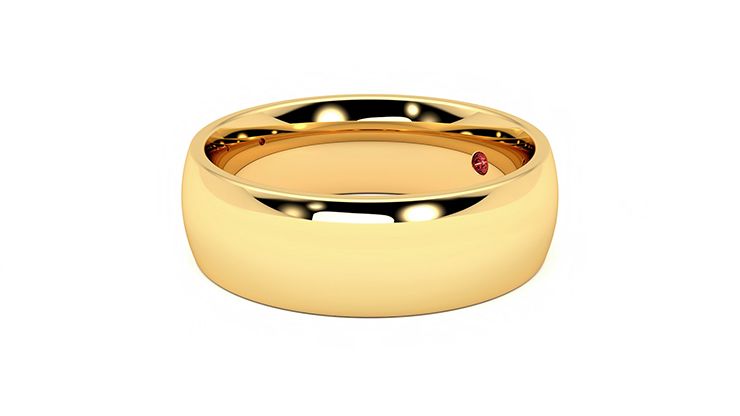 Taylor & Hart Birch Wedding Ring 360 degree image 23