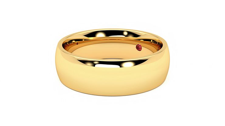 Taylor & Hart Birch Wedding Ring 360 degree image 24