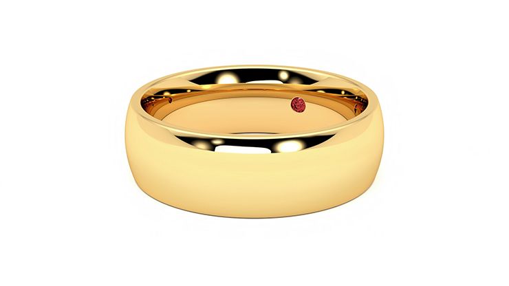 Taylor & Hart Birch Wedding Ring 360 degree image 25