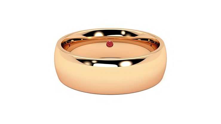 Taylor & Hart Birch Wedding Ring 360 degree image 1