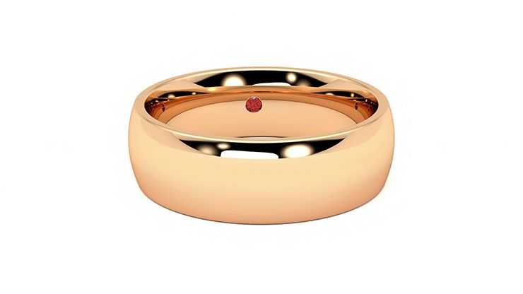 Taylor & Hart Birch Wedding Ring 360 degree image 2