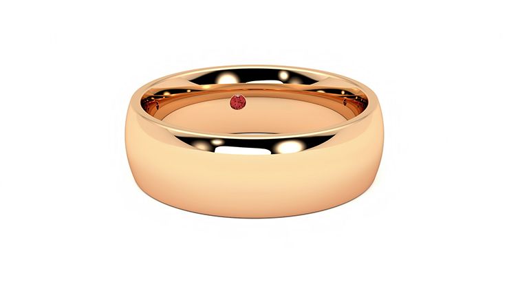 Taylor & Hart Birch Wedding Ring 360 degree image 3