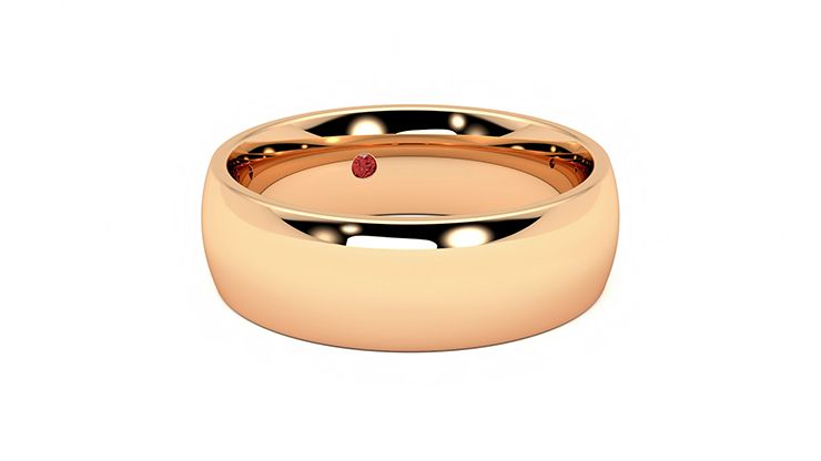 Taylor & Hart Birch Wedding Ring 360 degree image 4