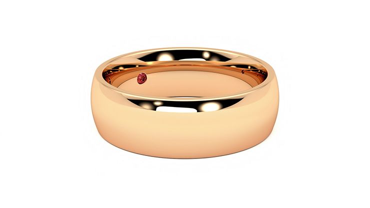 Taylor & Hart Birch Wedding Ring 360 degree image 6