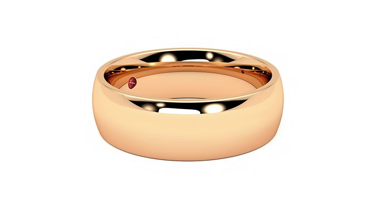 Taylor & Hart Birch Wedding Ring 360 degree image 7