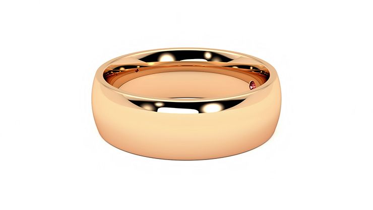 Taylor & Hart Birch Wedding Ring 360 degree image 22
