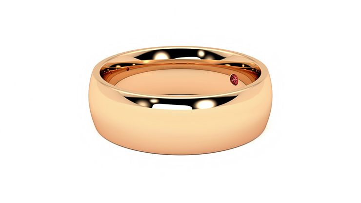 Taylor & Hart Birch Wedding Ring 360 degree image 23
