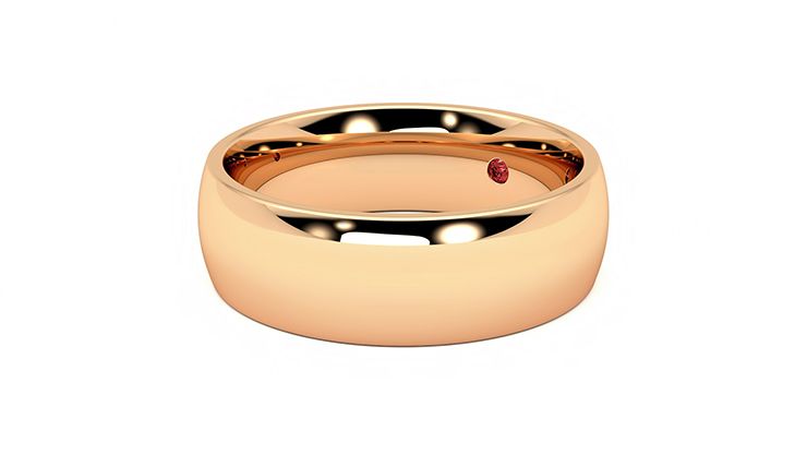 Taylor & Hart Birch Wedding Ring 360 degree image 24