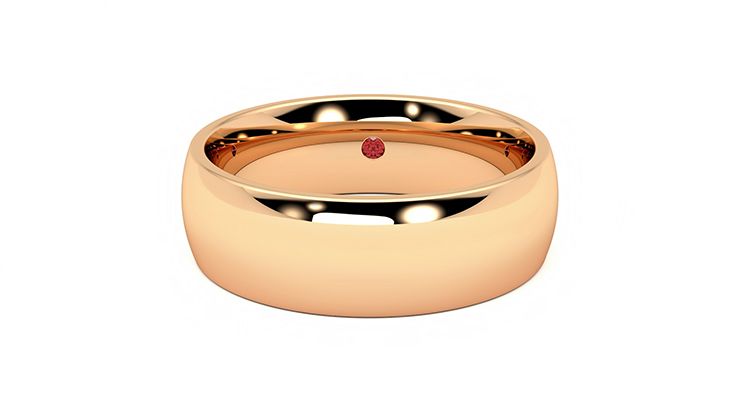 Taylor & Hart Birch Wedding Ring 360 degree image 29