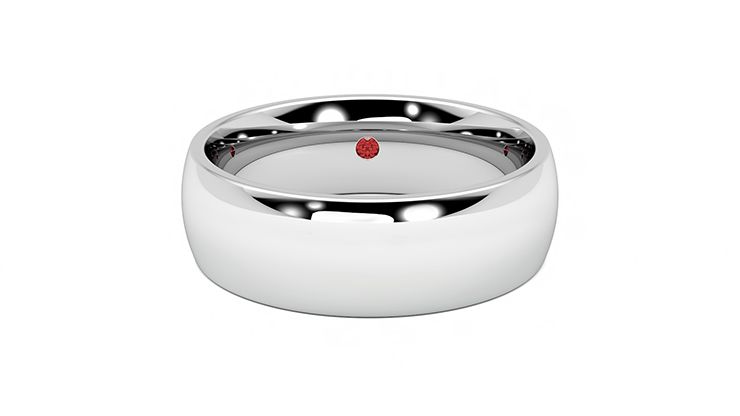 Taylor & Hart Birch Wedding Ring 360 degree image 1