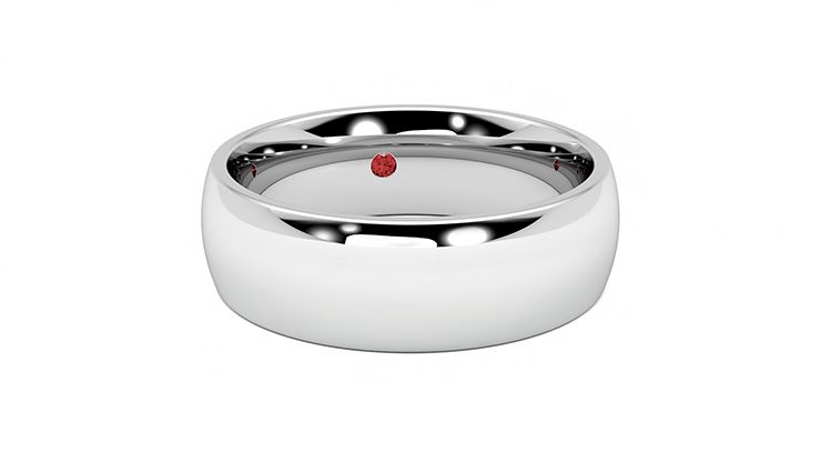 Taylor & Hart Birch Wedding Ring 360 degree image 3