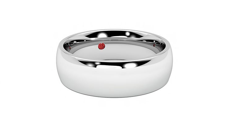 Taylor & Hart Birch Wedding Ring 360 degree image 4