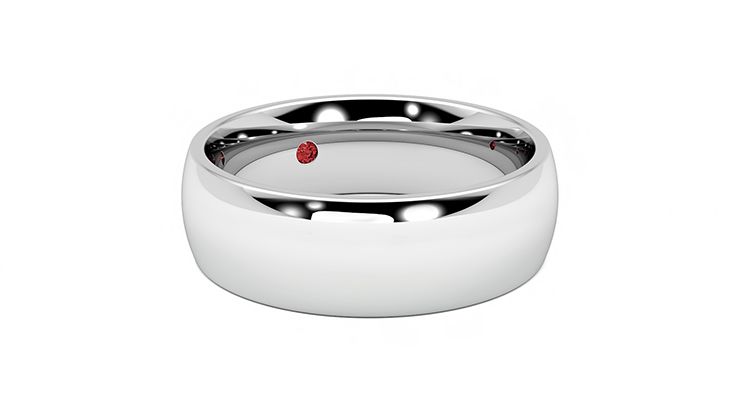 Taylor & Hart Birch Wedding Ring 360 degree image 5